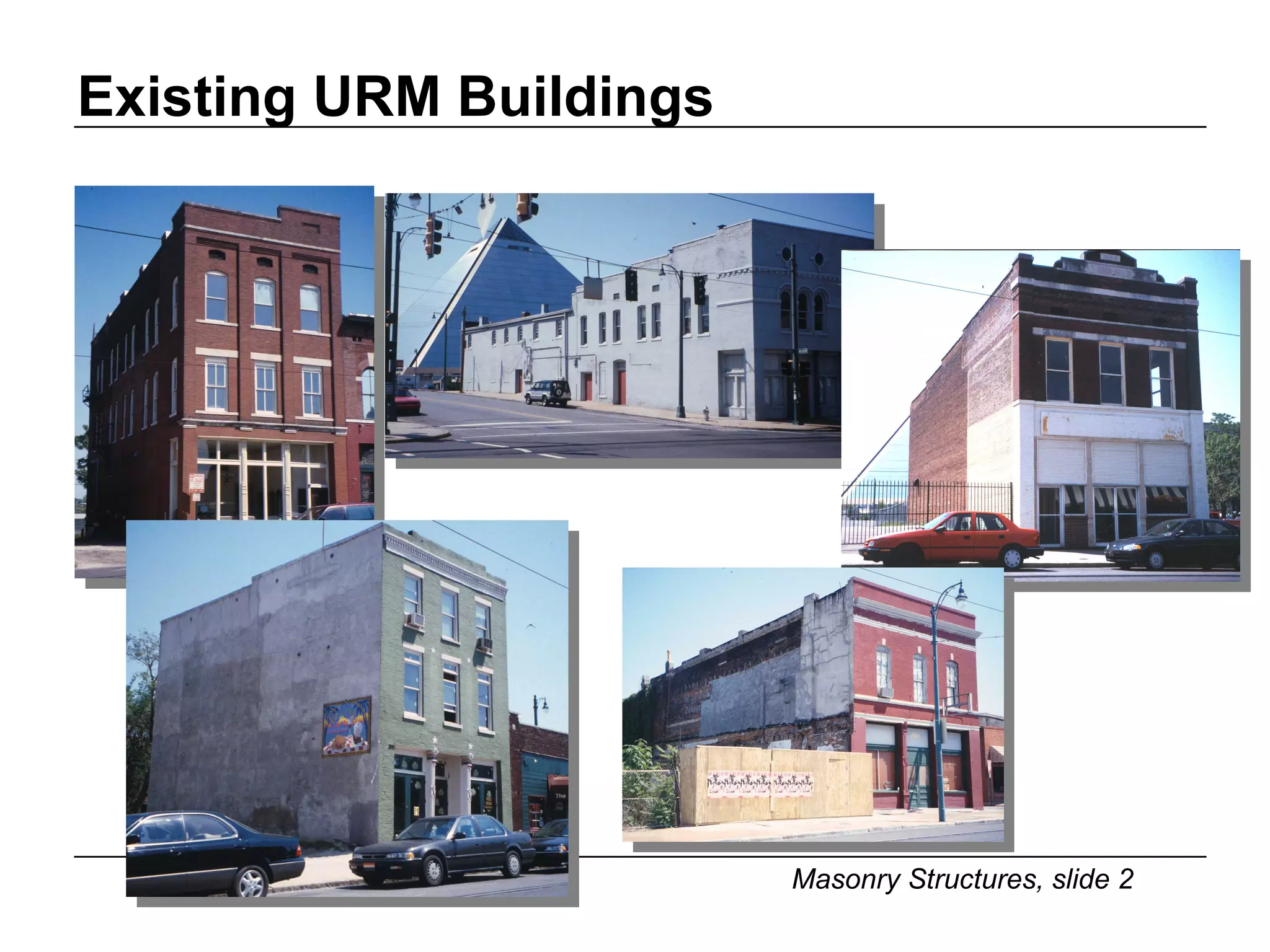 Existing URM Buildings  