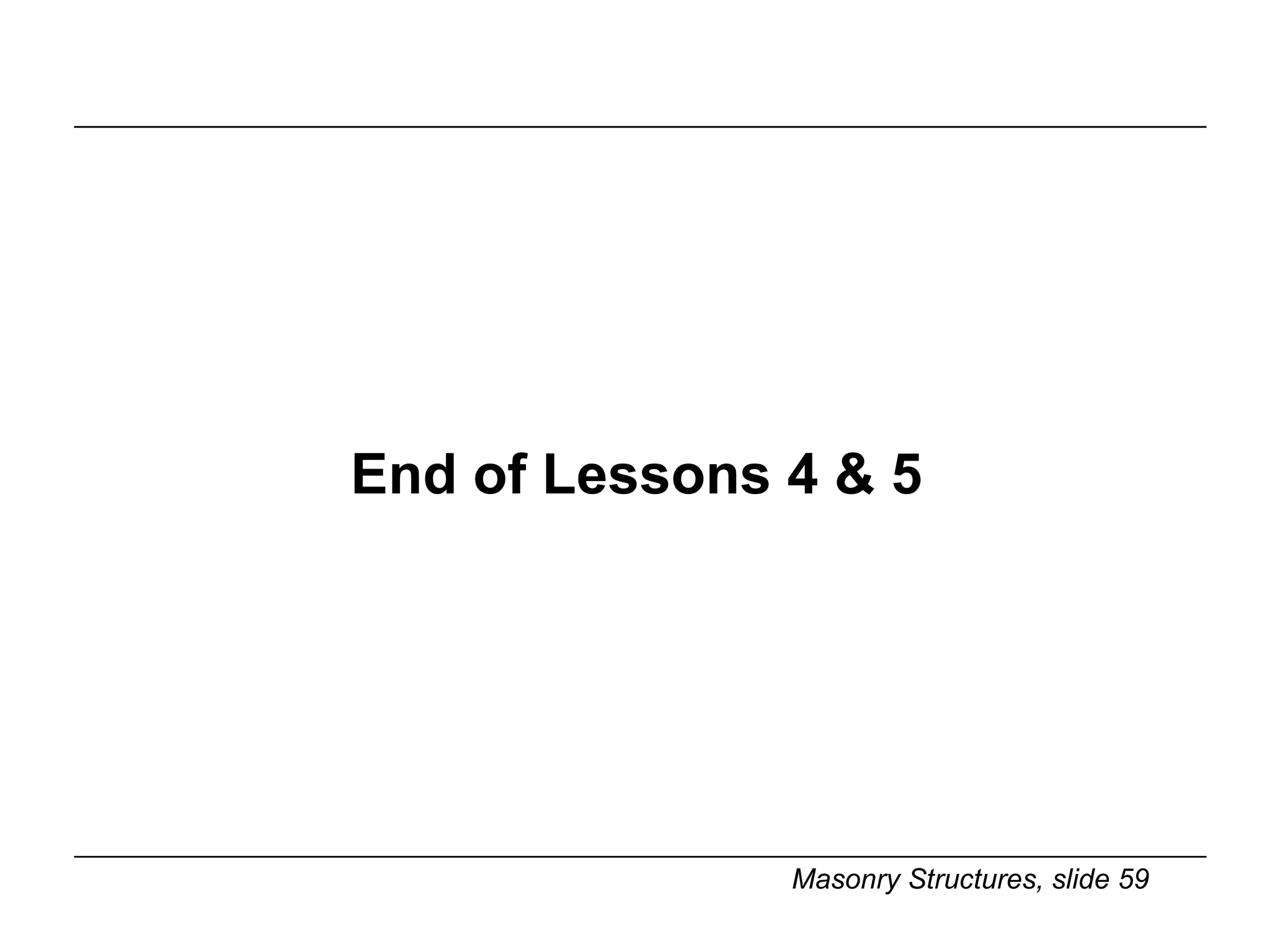 End of Lessons 4 & 5 