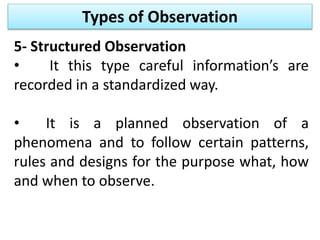 Observation | PPTX