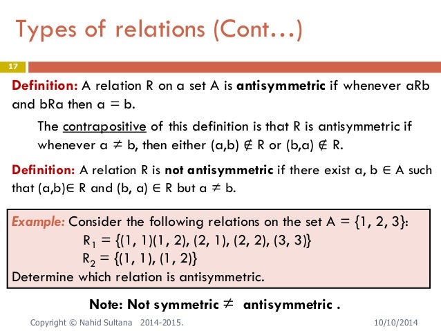 relation means and example