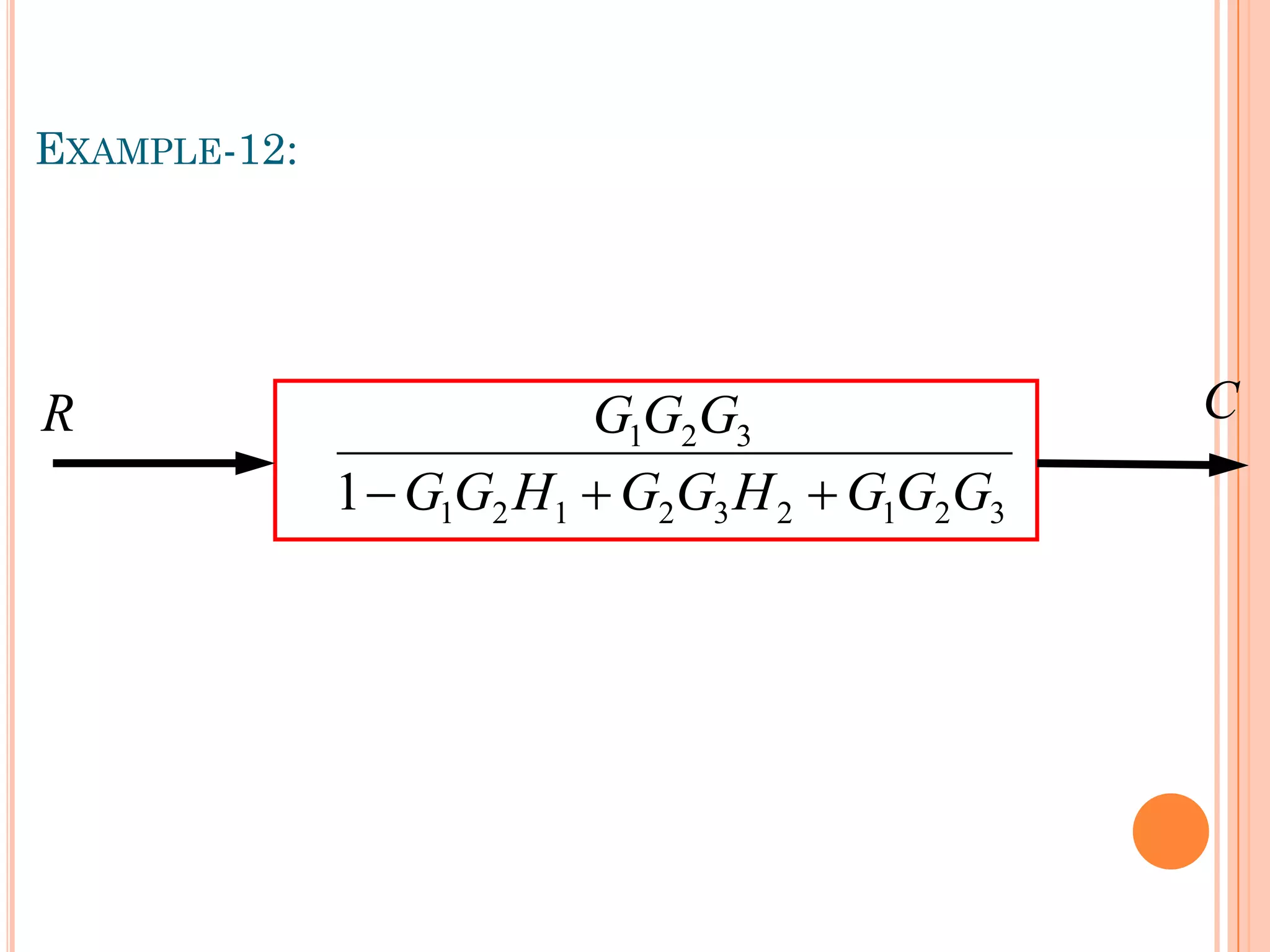 EXAMPLE-12:
R
3
2
1
2
3
2
1
2
1
3
2
1
1 G
G
G
H
G
G
H
G
G
G
G
G



C
 