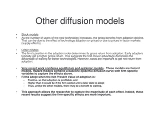 Lecture 5 - Technology diffusion and technology transfer | PDF
