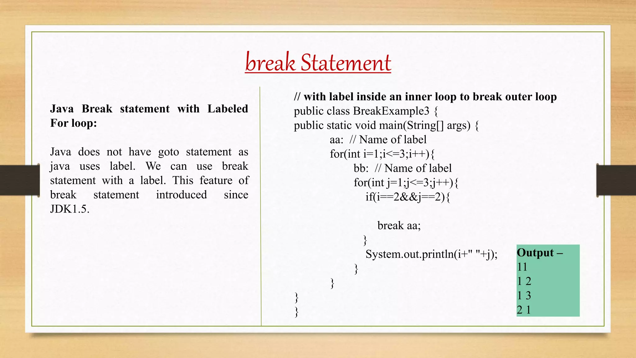 Lecture - 5 Control Statement | PPT