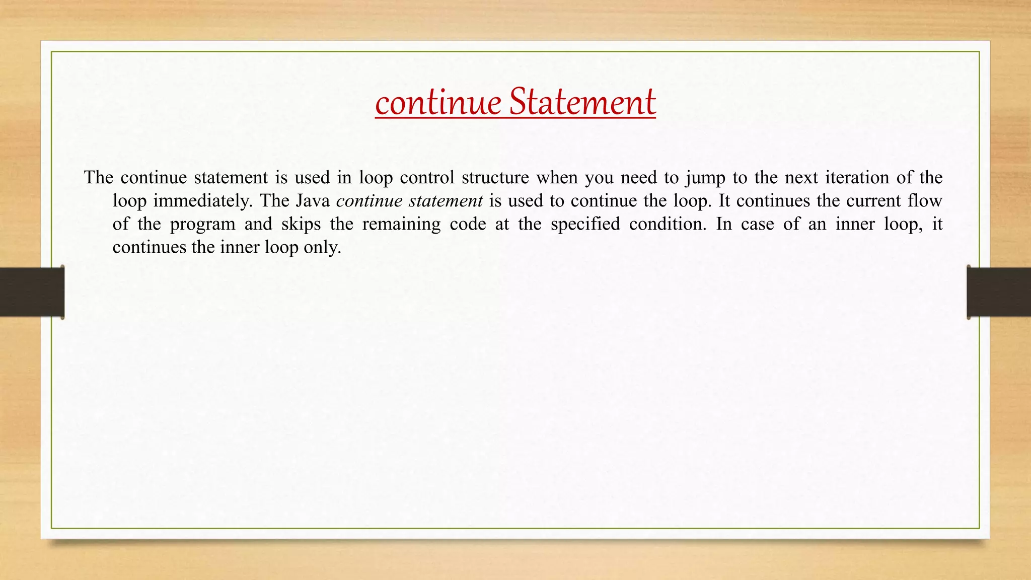 Lecture - 5 Control Statement | PPT