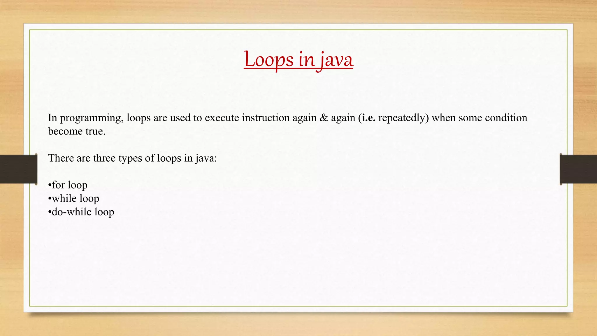 Lecture - 5 Control Statement | PPT