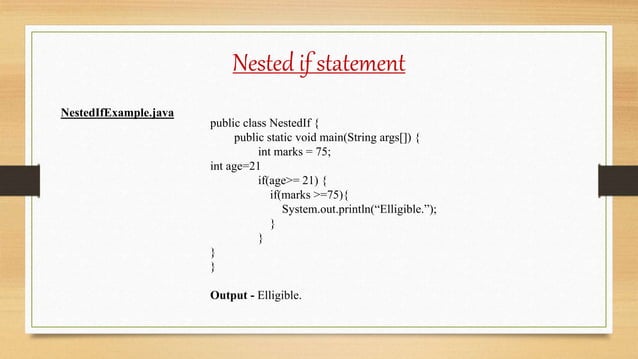 Lecture - 5 Control Statement | PPT