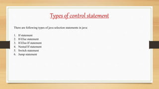Lecture - 5 Control Statement | PPT