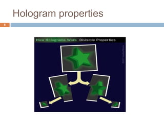 Hologram properties
8
 