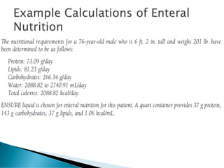 Enteral and Parenteral Nutrition | PDF