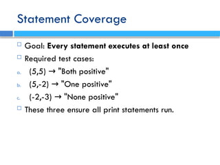 White Box Testing Control Flow Testing in Software Engineering | PPTX