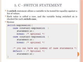 CSE 1 Lecture-6-C Control Statement.pptx