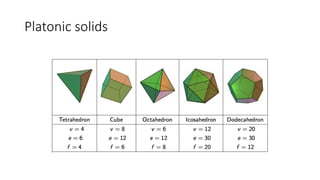 Platonic solids
 