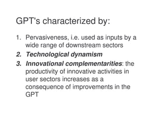 Lecture 7 - Sectoral characteristics of technological change
