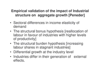 Lecture 7 - Sectoral characteristics of technological change