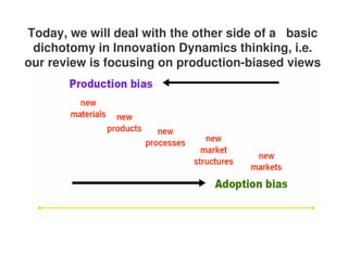 Lecture 7 - Sectoral characteristics of technological change
