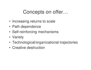 Lecture 7 - Sectoral characteristics of technological change