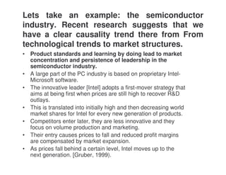 Lecture 7 - Sectoral characteristics of technological change