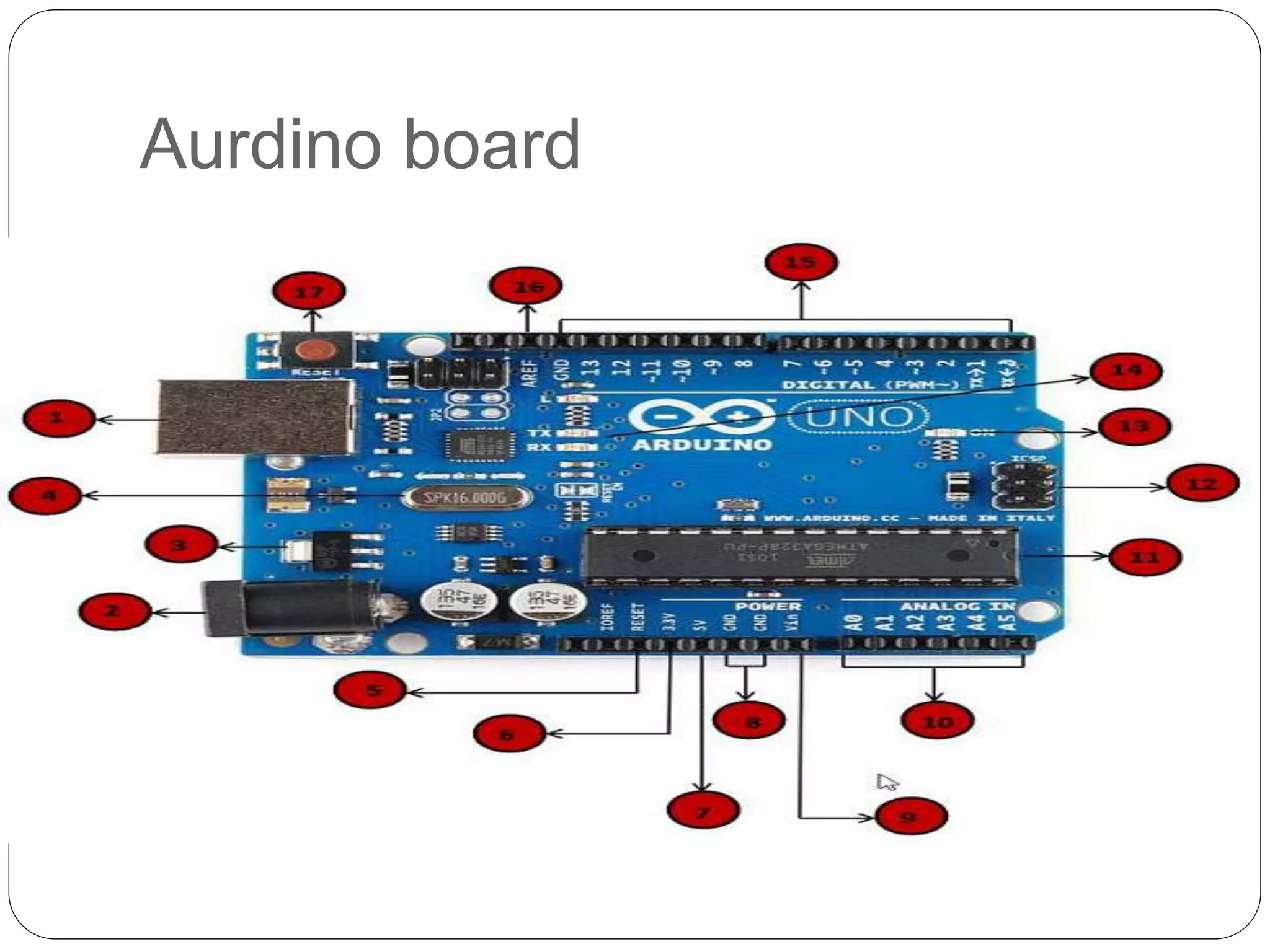 Aurdino board
 