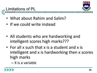 Limitations of PL
65
 