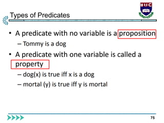 Types of Predicates
75
 