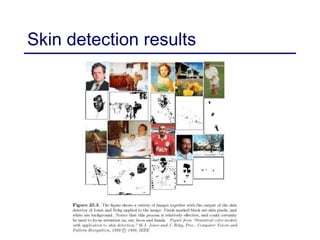 Skin detection results
 