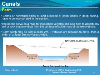 Lecture - 7 Canals of the topic of the civil engineering | PDF