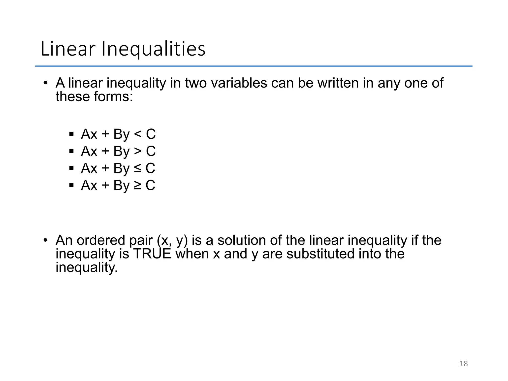 Lecture 7 (inequalities) | PPTX