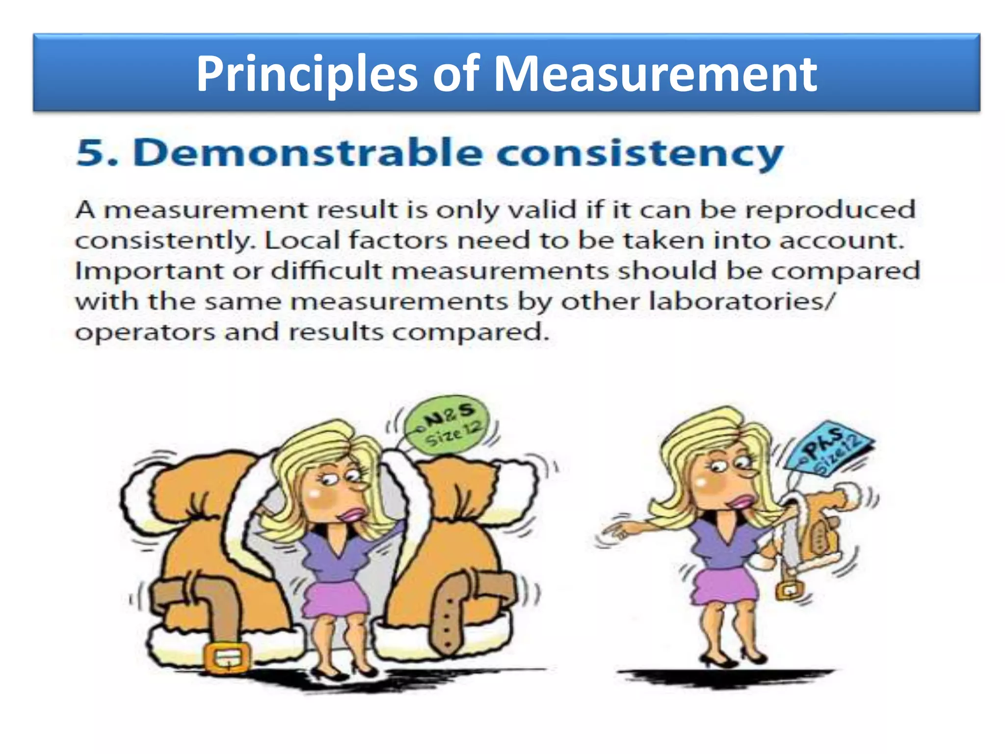 Principles of Measurement
 