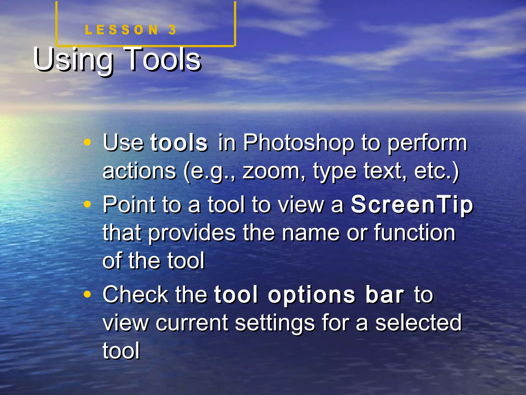 Getting started with Adobe Photoshop 7.0 | PPT