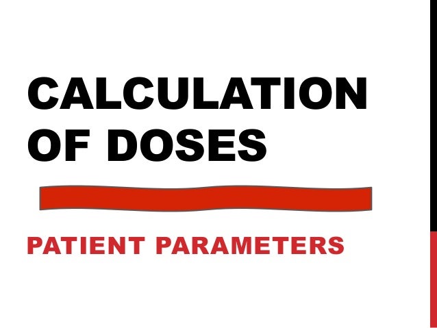 Calculations Of Doses
