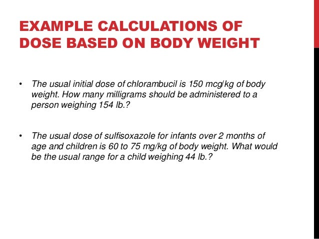 Calculations Of Doses
