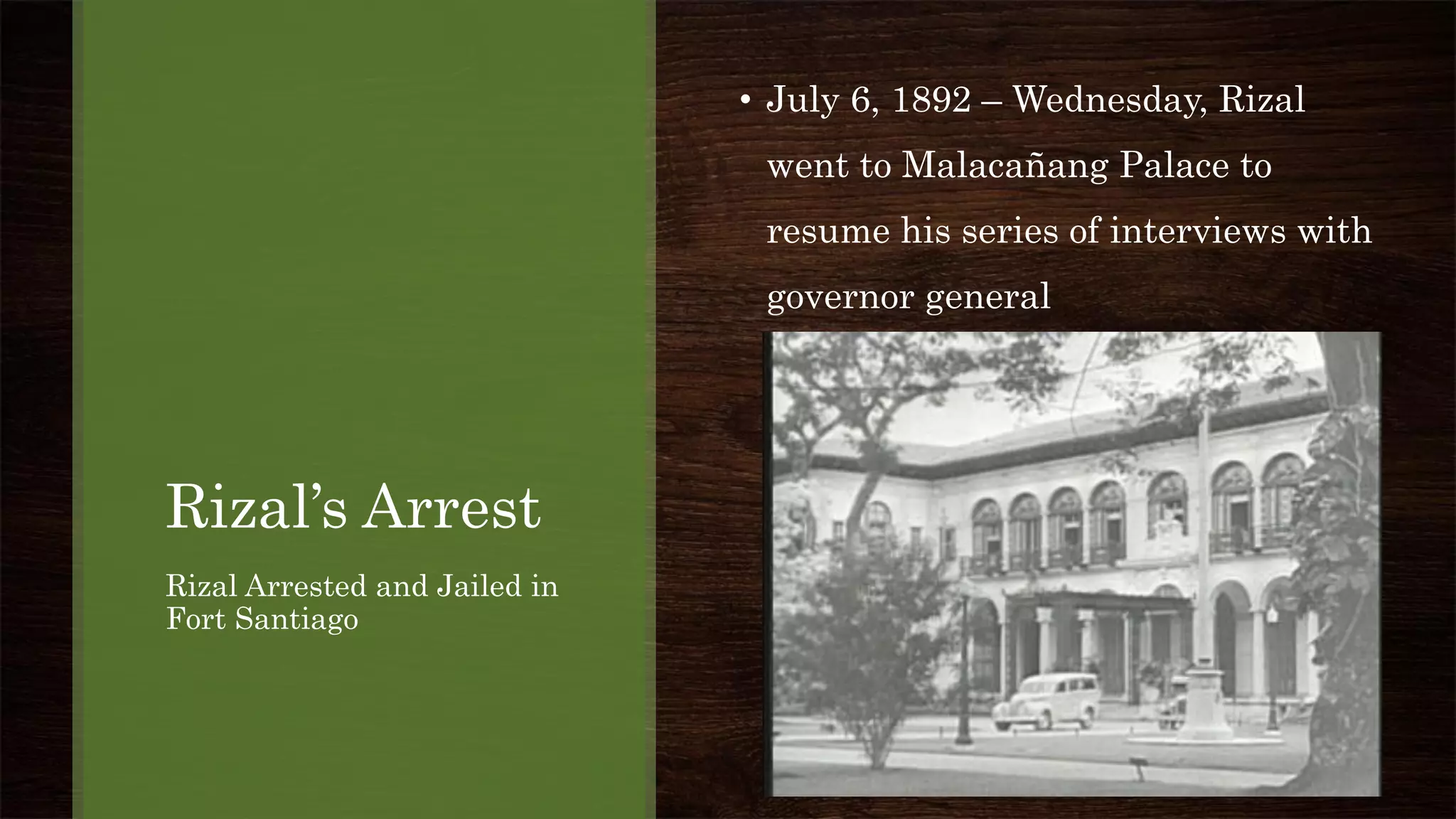 Arresting Rizal RIZAL'S ARREST AND EXILE IN DAPITAN | PDF