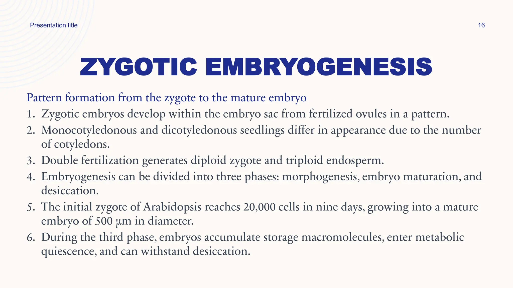 Lecture 8 in Developmental Biology of Plants | PDF