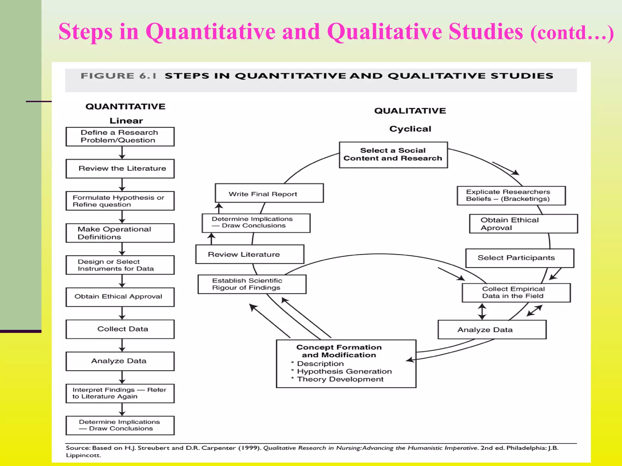 © 2007 Pearson Education Canada
Steps in Quantitative and Qualitative Studies (contd…)
 