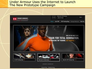 Under Armour Uses the Internet to Launch
The New Prototype Campaign




             © 2007 McGraw-Hill Companies, Inc., McGraw-Hill/Irwin
 
