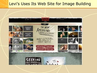 Levi’s Uses Its Web Site for Image Building
 
