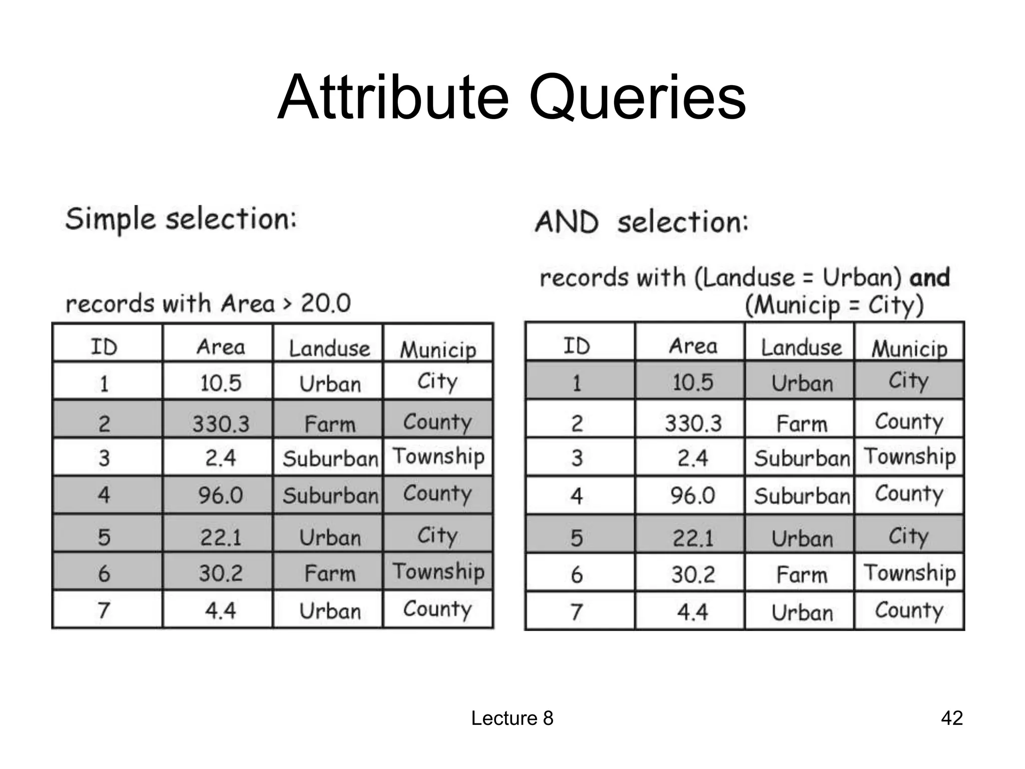 Attribute Queries
Lecture 8 42
 