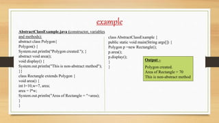 Lecture 8 abstract class and interface | PPT