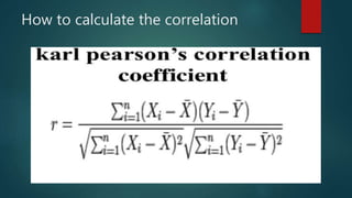 How to calculate the correlation
 