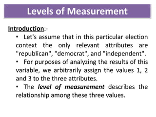 Levels of measurement | PPT