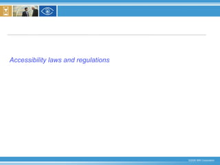 Accessibility laws and regulations 