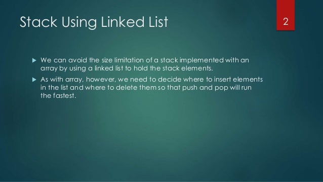 link list stack and queue link list stack and queue