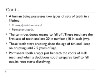Lecture - Anatomy and Histology.pptx for dentalstudents | PPTX