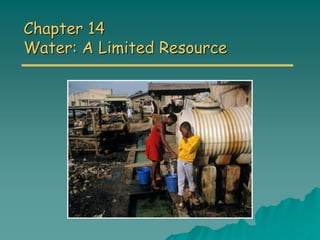 Chapter 14
Water: A Limited Resource
 
