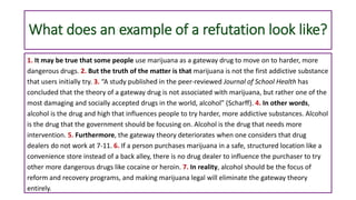 Counterargument and Refutation Paragraphs | PPTX | Illegal Drugs ...