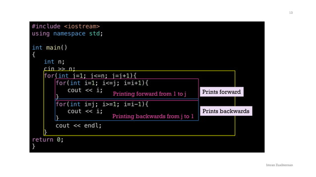 For Loop C++ with various simple examples | PPT