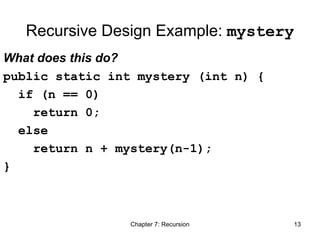 recursion in c language recursive part.ppt