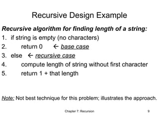 recursion in c language recursive part.ppt