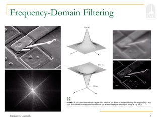 Bahadir K. Gunturk 3
Frequency-Domain Filtering
 