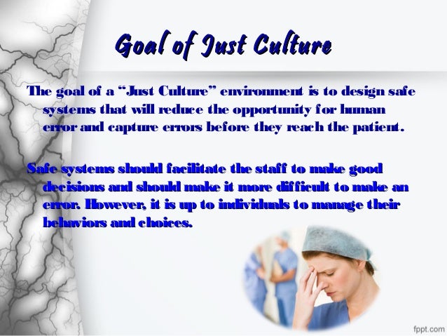 Just Culture in Health care